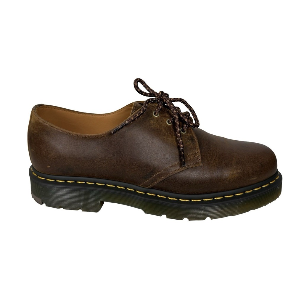 Dr Martens 1461 SR Brown Lace Up Leather Mens 11 Distressed Slip Resistance